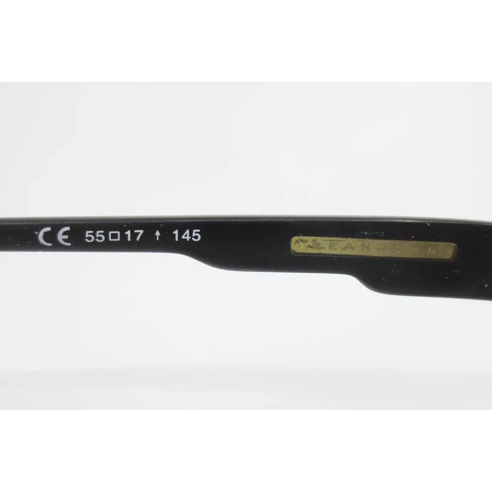 Sean John SJ4058 001 Black Rectangular Eyeglasses Frames 55-17-145 Men Mens